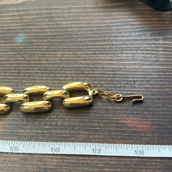 Chunky Gold Link Necklace - Picture 12 of 13